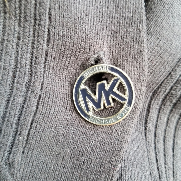 Michael Kors Black Short Sleeve Cardigan Sweater - Picture 3 of 6
